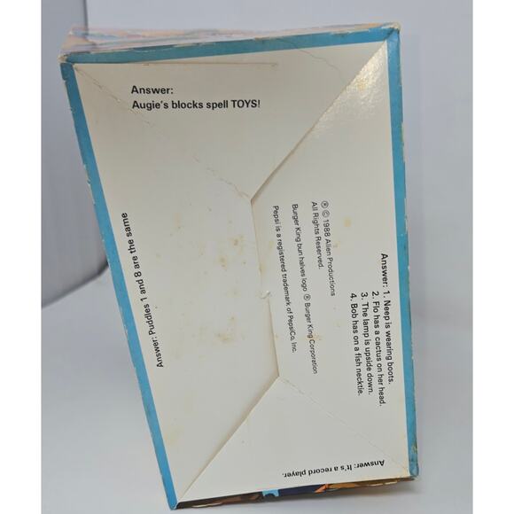 Burger King Alf Puppet Cookin' & Meal Box 1988 Complete 3 Alf Books Color Reads - Picture 13 of 16